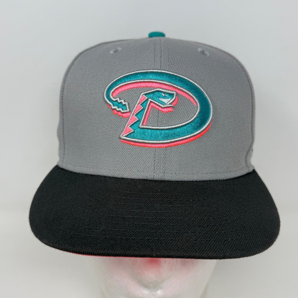 Arizona Diamondbacks 1995 Inaugural Patch Hat Size 7 1/2 Grey Pink Teal 59FIFTY